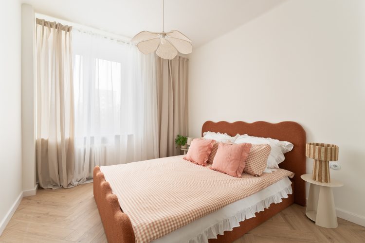 zdjęcie nowoczesnego wnętrza w pastelowych kolorach