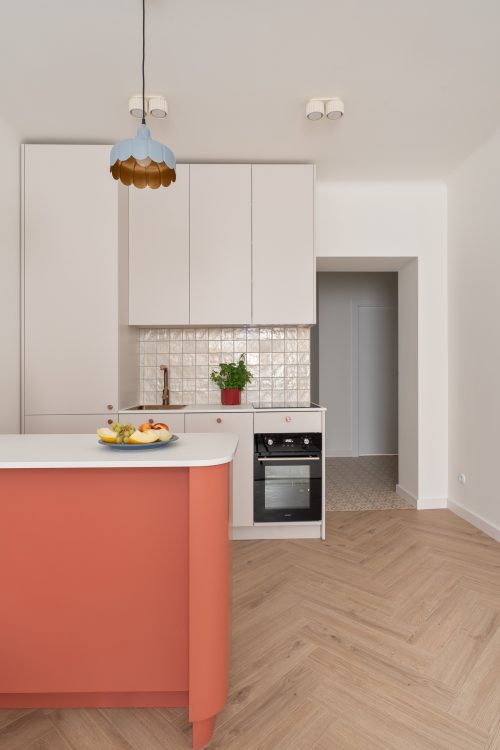 zdjęcie nowoczesnego wnętrza w pastelowych kolorach