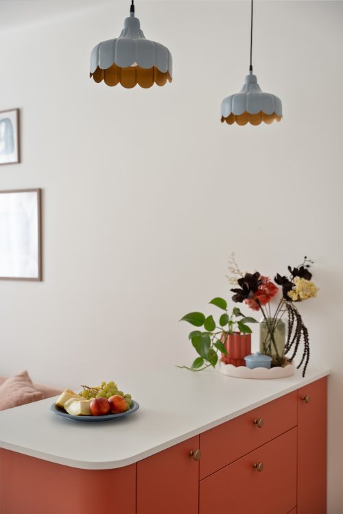 zdjęcie nowoczesnego wnętrza w pastelowych kolorach