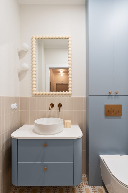 zdjęcie nowoczesnego wnętrza w pastelowych kolorach