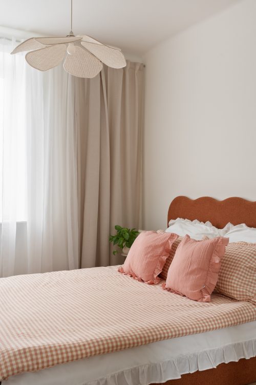 zdjęcie nowoczesnego wnętrza w pastelowych kolorach