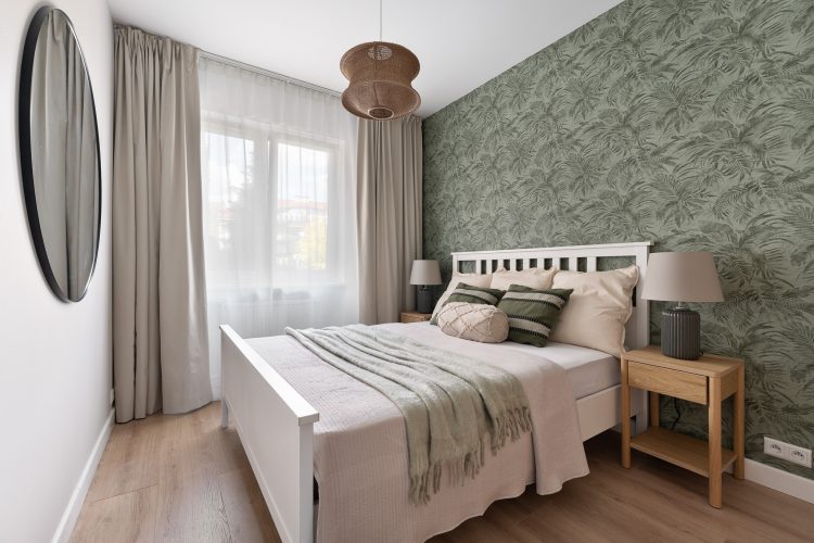 nowoczesne wnętrze z ciemniejszymi kolorami