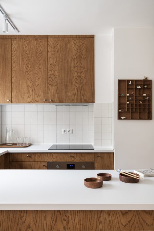 jasne wnętrze w stylu japandi